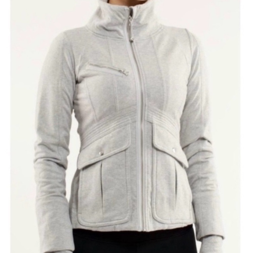 Lululemon It’s Happening Gray Jacket Sz. 8